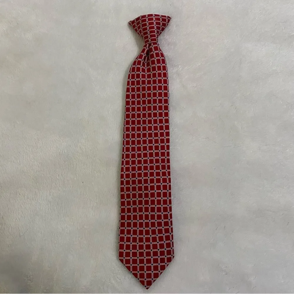 Chaps kids Maroon clip on tie